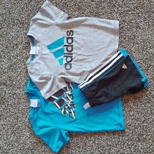 Adidas shirts and short set